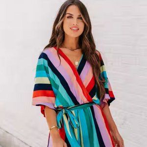 Chasing Rainbows Kimono Romper